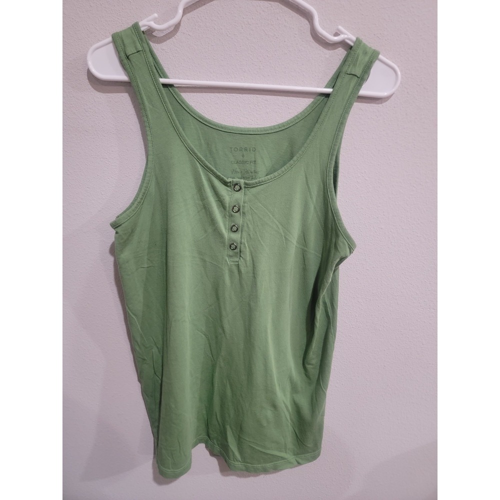 Torrid Lot Of 4 0 0X Sleeveless Tank Tops: Black White Green Red Solid Colors - Picture 2 of 14